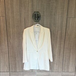 Zara‎ Long Blazer With Shoulder Pads